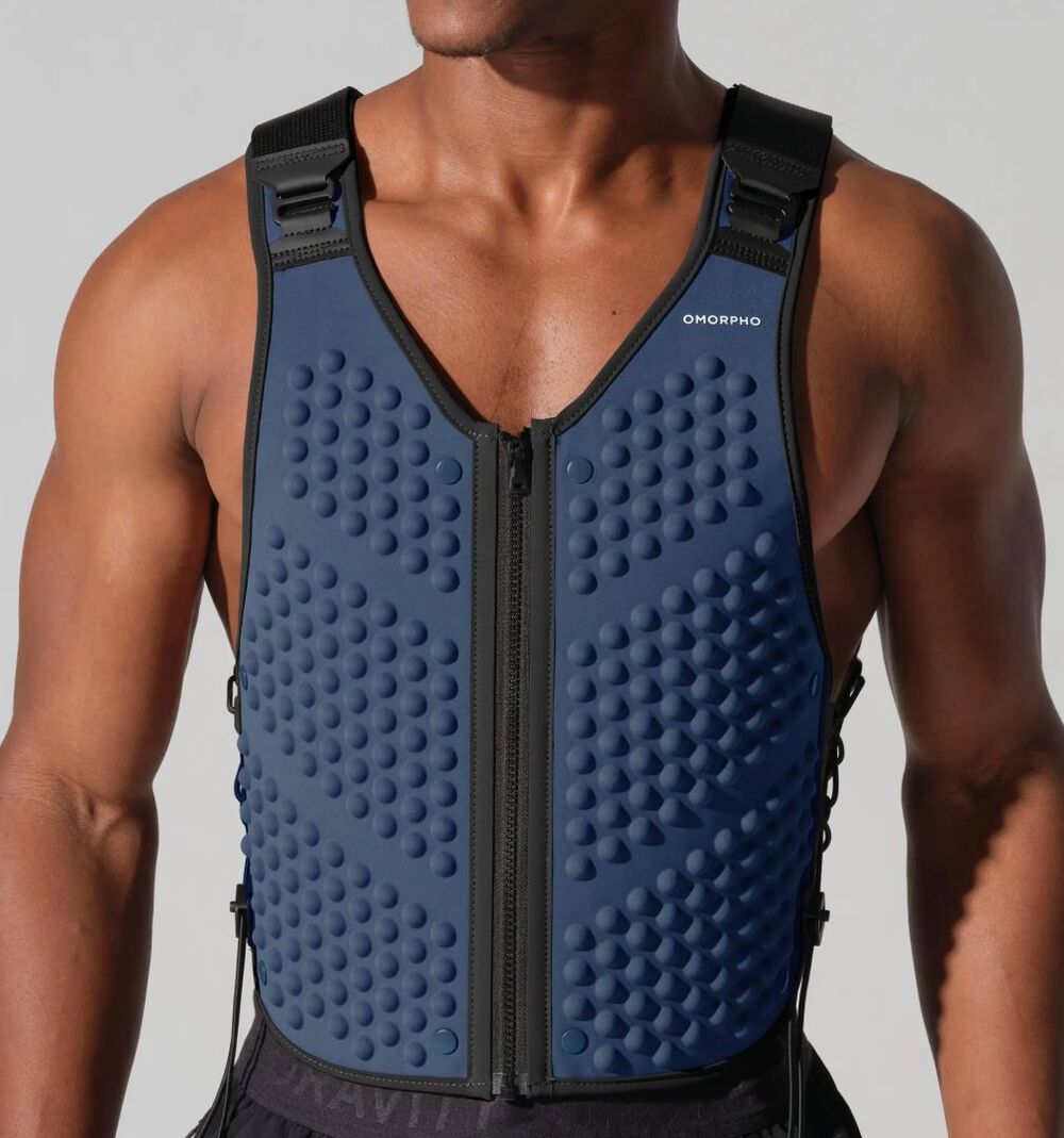 NEW OMORPHO Men's Weight G-Vest Icon Ocean S/M